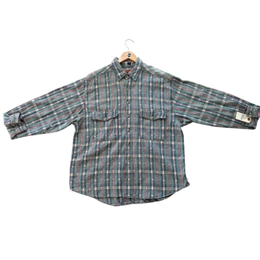 UNIVERSAL STUDIOS Movie and TV Clothes XL 17 33/34 mens VINTAGE paragraff shirt